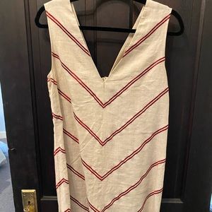 Sachin + Babi. Tan cut-out mini linen dress. Sz M